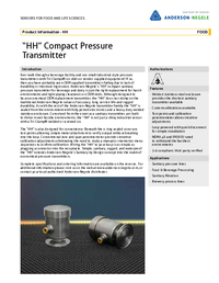 Thumbnail of document Data Sheet - HH Compact Pressure Transmitter